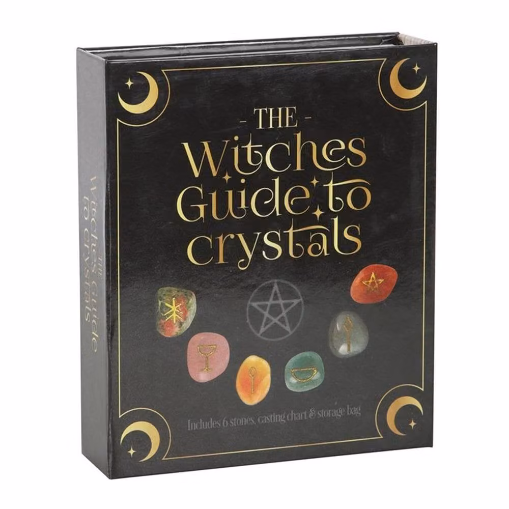 Uniqueful The Witches Guide to Crystals Gift Set in Grey, Pink and Yellow – 3