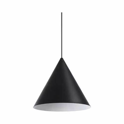 Ideal Lux A-LINE Black Dome Ceiling Pendant Lamp with E27 Socket