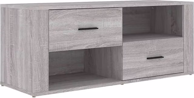 Berkfield Home Grey Sonoma TV Cabinet W/D/H: 100 x 35 x 40 cm – 1
