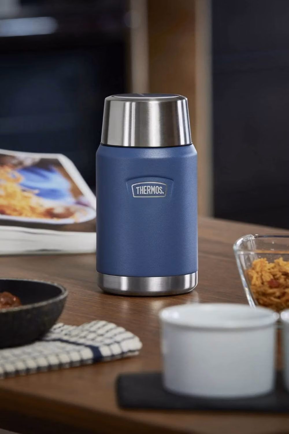 Thermos Icon Series 710ml Stainless Steel Food Flask with Spoon in Blue – 2