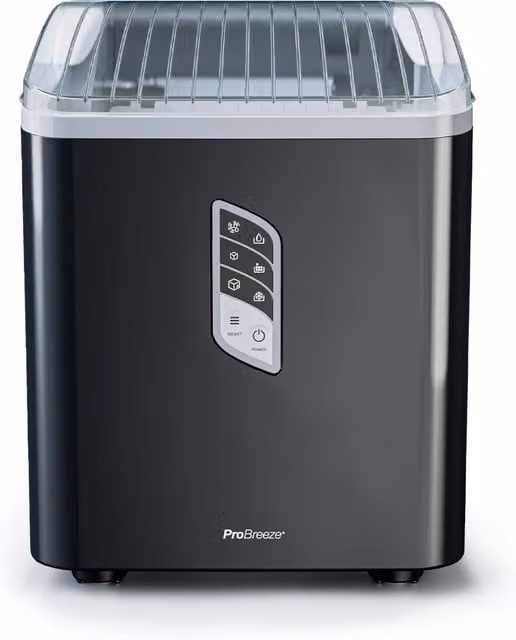 Pro Breeze Black Countertop Ice Cube Maker with 2L Capacity and 15kg Daily Output – 1