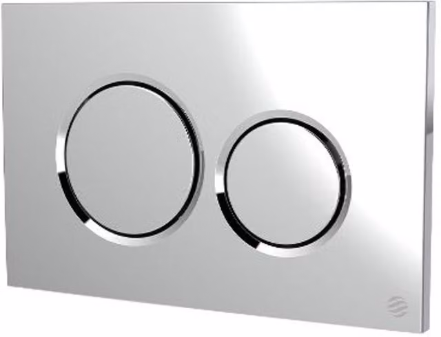 Thomas Dudley Dudley Drift Dualflush Push Plate in Polished Chrome Silver