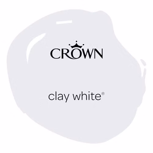 Crown Easyclean White Anti Mould Bathroom Paint, Satin Gloss, 2.5L – 2