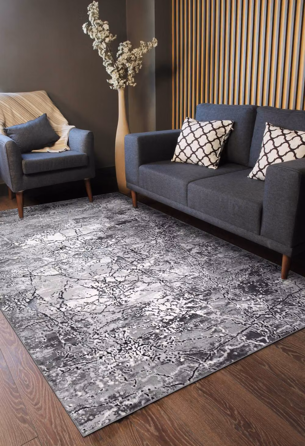 RugsX Allure Geometric Modern Grey Rug, W: 120 cm x L: 170 cm – 3