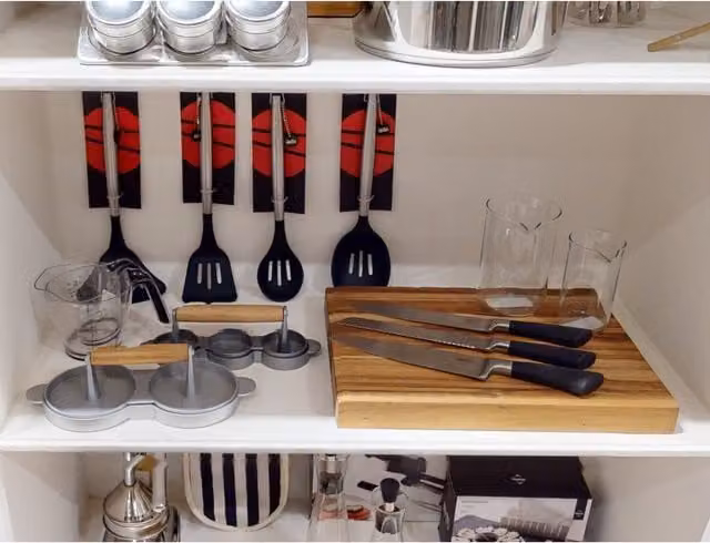 Tenzo Wide Slotted Turner in Black and Silver Silicone and Stainless Steel