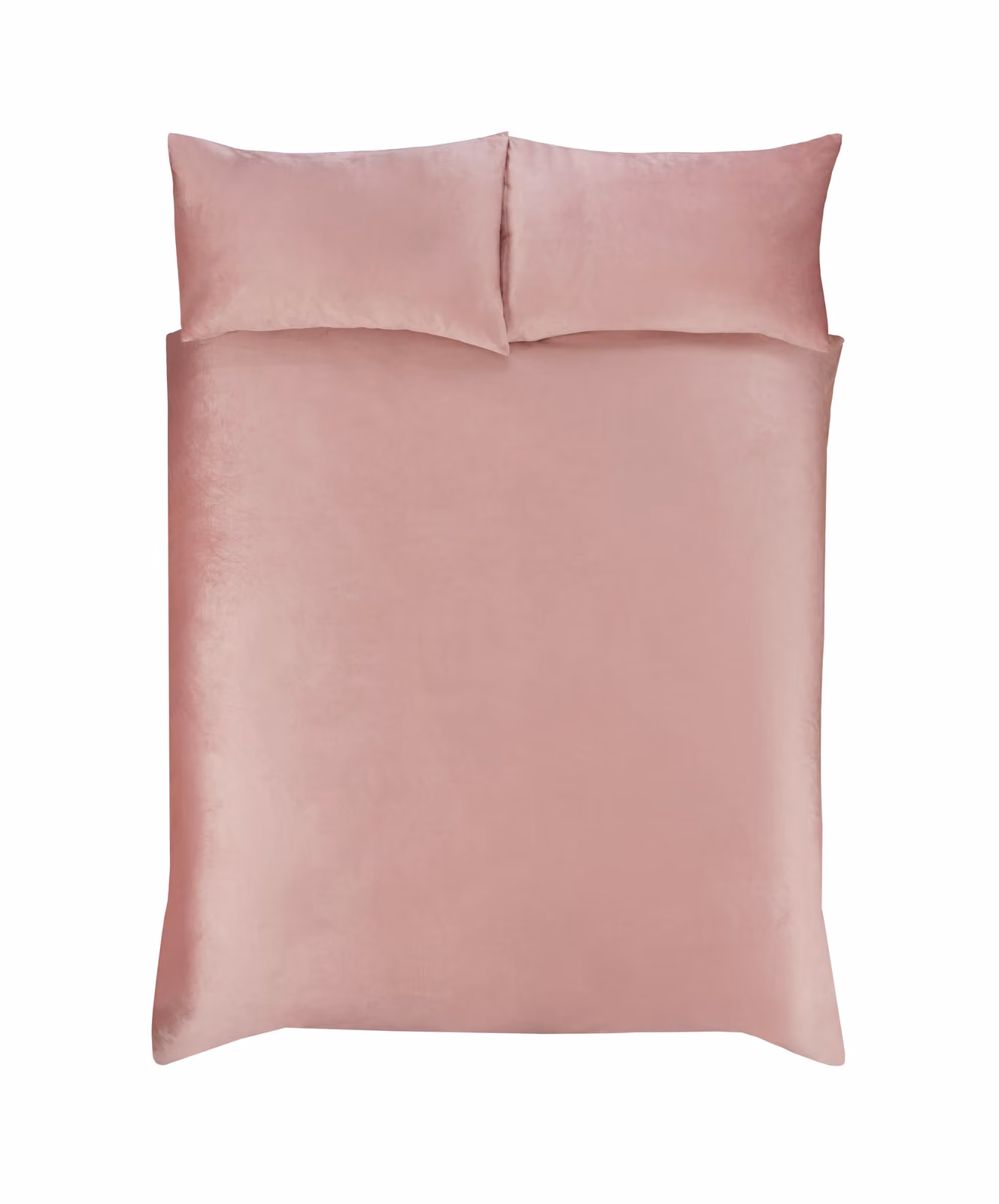 Smart Living Matte Velvet Duvet Cover and Pillowcase Set in Pink, Super King, 200 x 200 cm – 2
