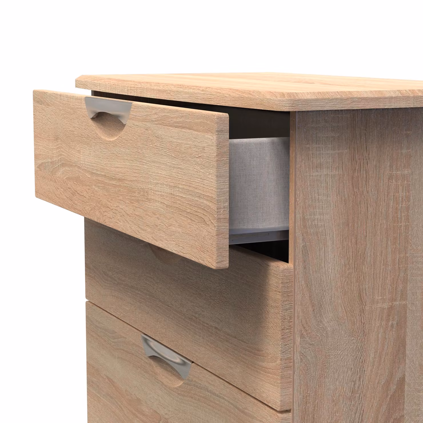 2 U Holborn 4 Drawer Deep Chest in Light Oak – 3