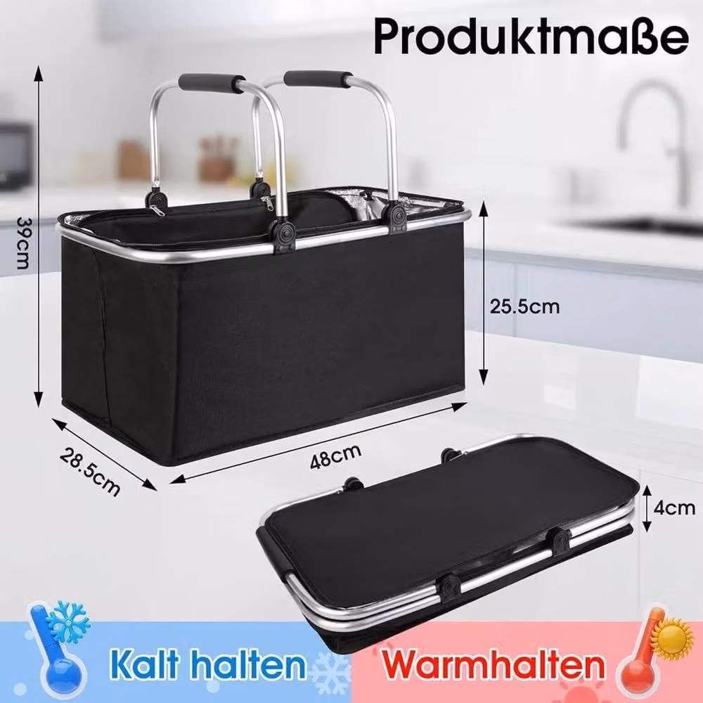 Kelvenix Extra Large Insulated Cooling Cooler Bag in Black – 2