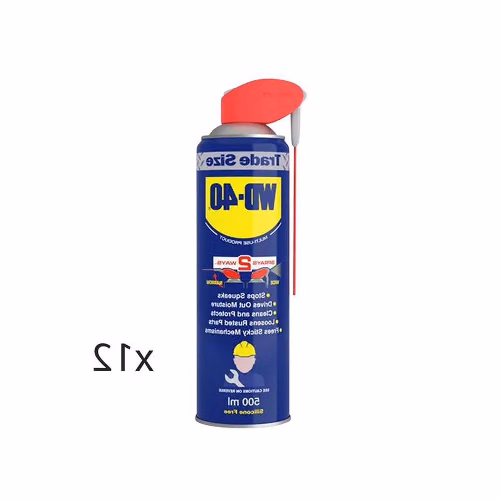 WD-40 Multi-Purpose Aerosol Lubricant and Cleaner with Smart Straw, 500ml, Blue – 2
