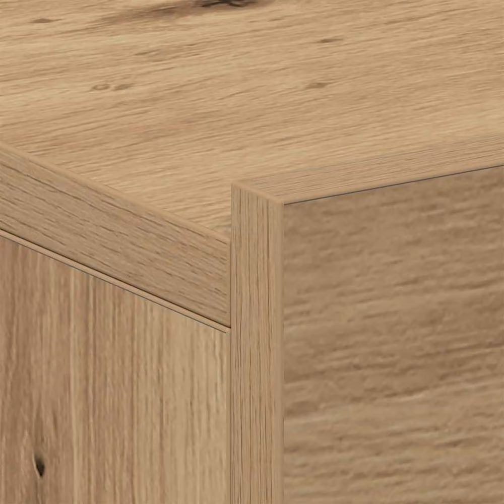 Berkfield Home Artisan Oak Decorative Floating Nightstand, Brown, W: 40 cm, D: 32 cm, H: 15 cm – 3