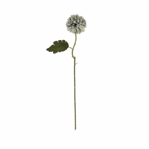 Hill Interiors Artificial Chrysanthemum Stem in Green and Blue, Height: 38 cm
