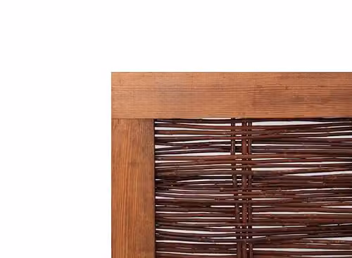 Primrose Premium Handwoven Willow Hurdle Fence Panel, Brown, W/H: 137 x 180 cm – 4