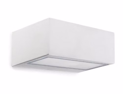 Netlighting Nemesis Aluminium Outdoor Wall Light, White, IP44, Up and Down Lighting, R7s Bulb Compatible