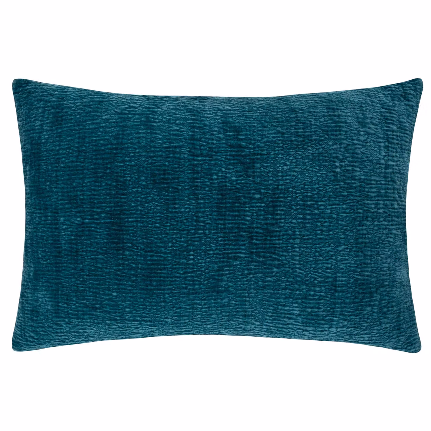Yard Osaka Textured Chenille Polyester Filled Rectangular Cushion in Petrol Blue W/D/H: 40 x 60 x 40 cm – 2