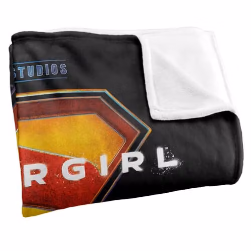 LOGOVISION Super Girl 2026 Full Colour Shield Super Soft Fleece Throw Blanket, Multicolour, W/D/H: 91 x 147 cm – 2