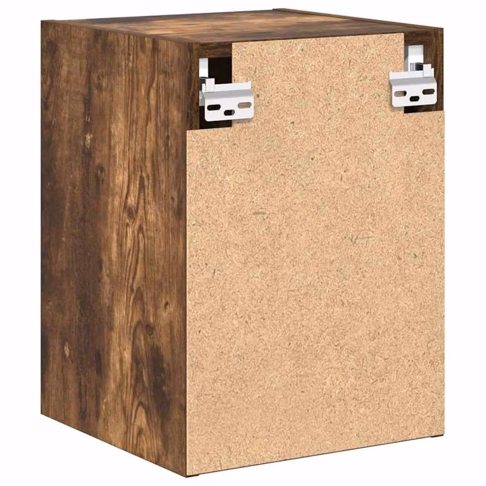 Berkfield Home Set of 2 Smoked Oak Garage Wall Cabinets in Brown – 6
