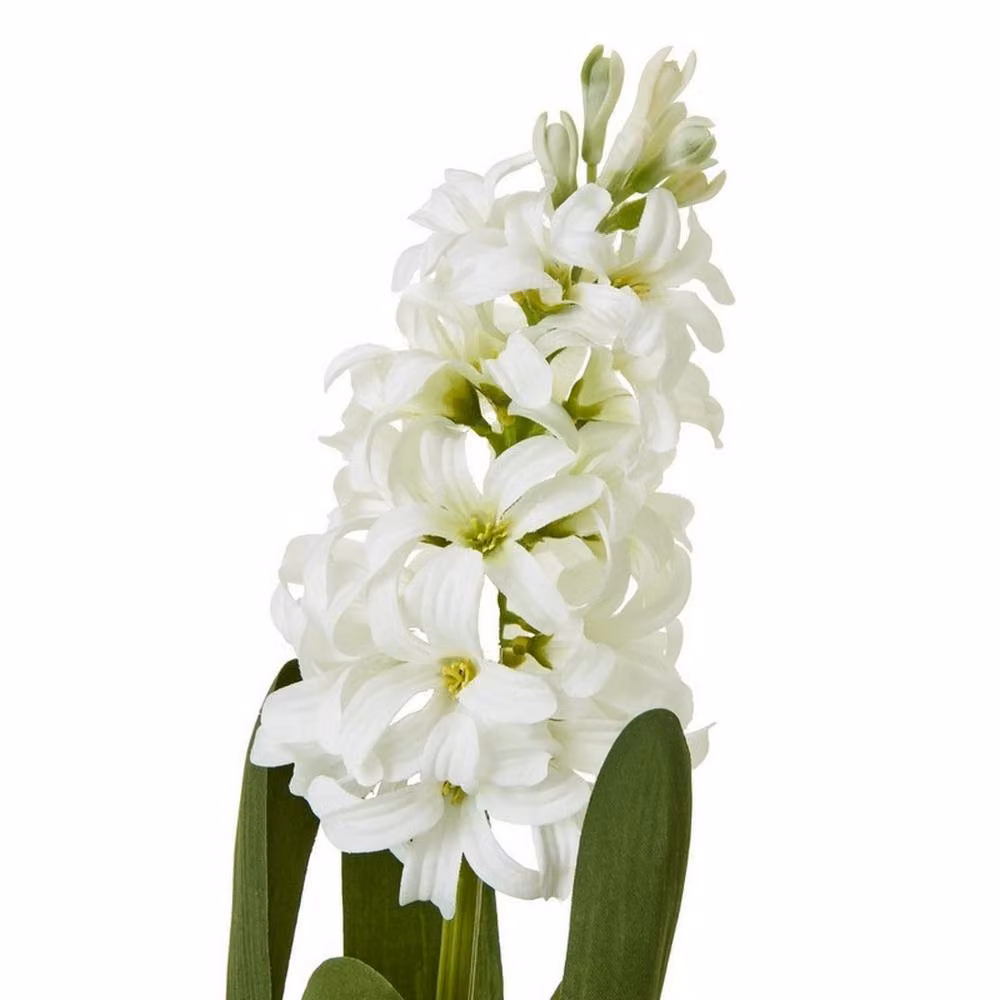 Lemon Pavilion White Hyacinth Floral Tabletop Decoration, Height: 44 cm – 2