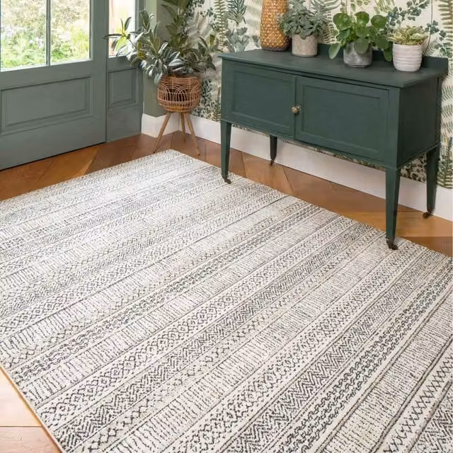 The Rug House Moroccan Berber Area Rug, Grey, W: 150 cm, D: 80 cm