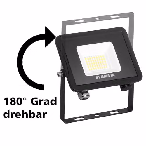 Sylvania Sylflood LED IP65 Floodlight, Black, 17W, 4000K Cool White – 5