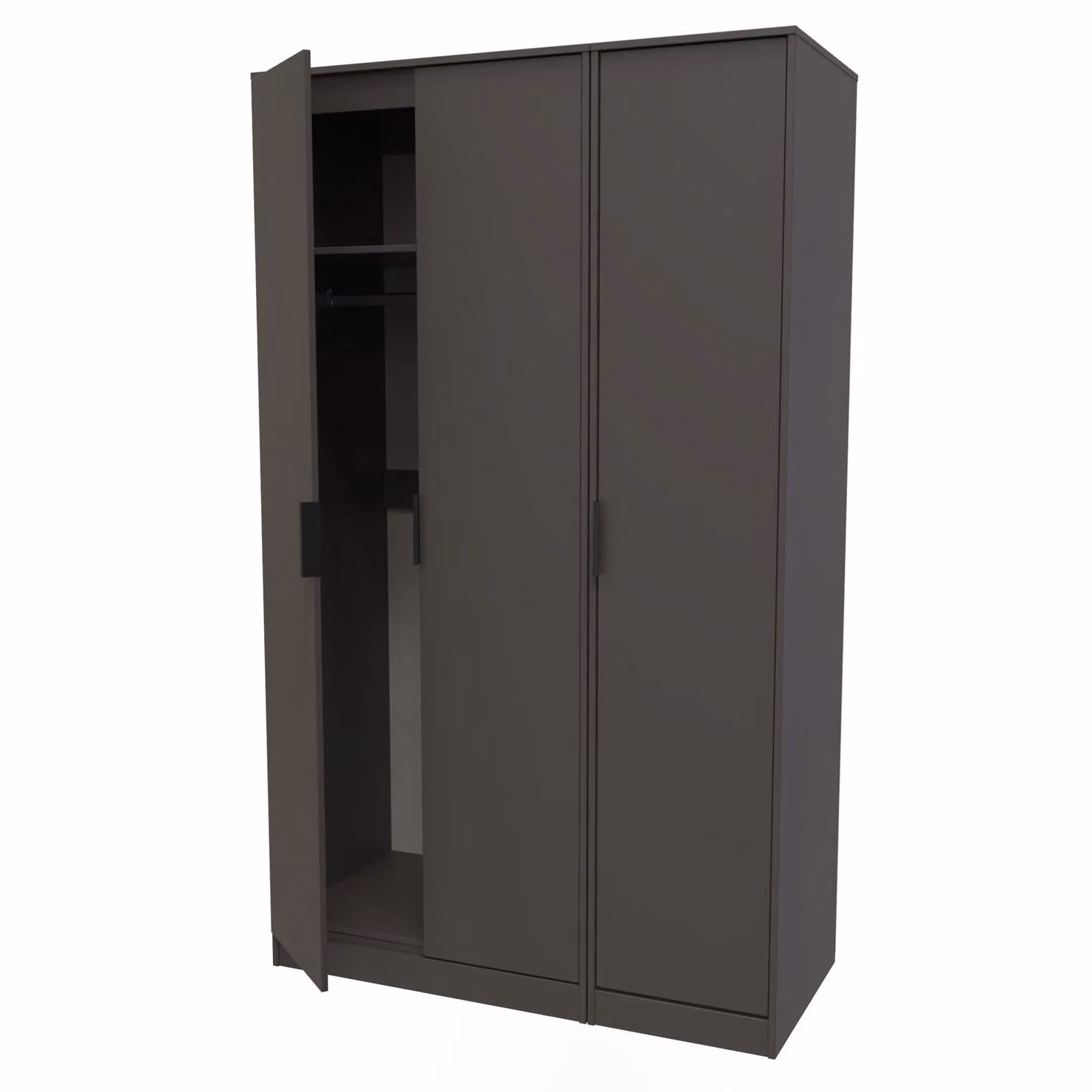 Ready Assembled 2 U Fuji 3 Door Wardrobe in Dark Grey – 3