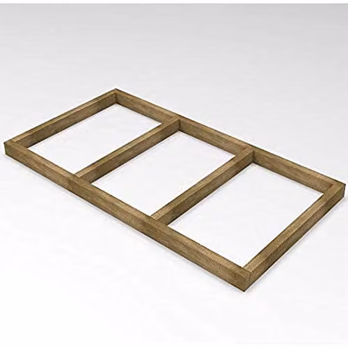 Forest Garden Brown Wooden Shed Base for 6x3 Overlap Sheds – 1