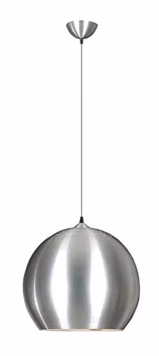 Netlighting Penta Dome Pendant Ceiling Light in Grey and Silver Metal, Diameter: 35 cm