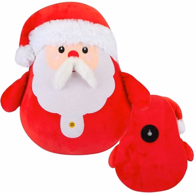 VFM e-Store Red Plush Christmas Santa Wall Decoration, W: 49 cm, H: 41 cm
