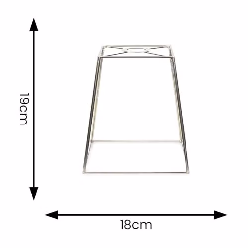 ValueLights Pair of 2 Silver Chrome Metal and Clear Glass Lantern Easy Fit Ceiling Light Shades, Shade Width: 18 cm – 2
