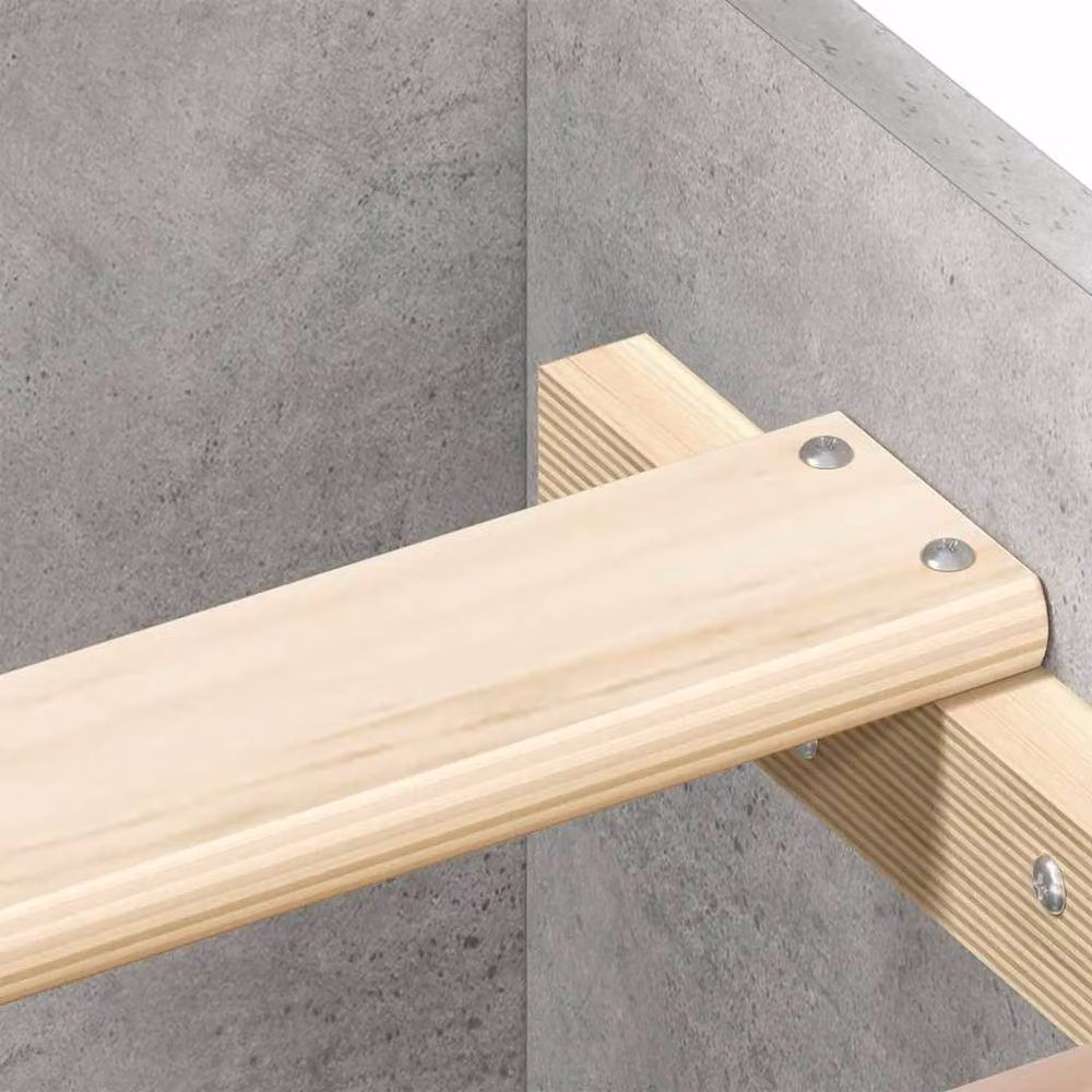 Berkfield Home Durable Bed Frame in Grey, W/D/H: 90 x 200 x 93 cm – 2