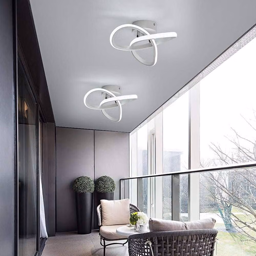 Pheashine Modern 22W LED Ceiling Light in White with Cool White Light, Diameter: 25 cm – 2
