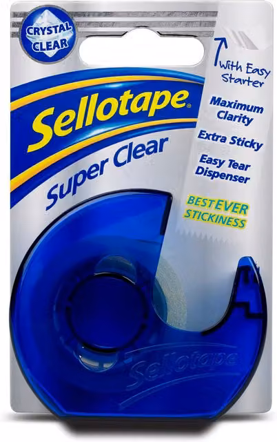 Sellotape Clear Film with Dispenser in Transparent