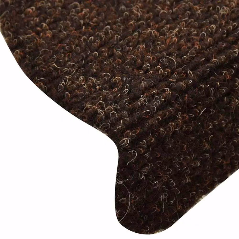 Berkfield Home Self-adhesive Non-slip Stair Mats, 5 Pieces, Brown, W/D/H: 65 x 21 x 4 cm – 4