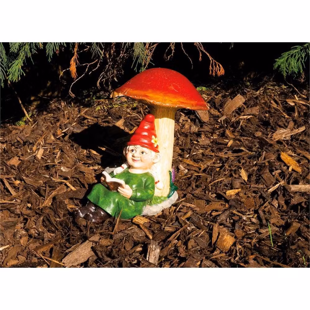 NESTLUNE Solar Garden Ornament in Green and Multicolour, Height: 100 cm, Width: 15 cm – 3
