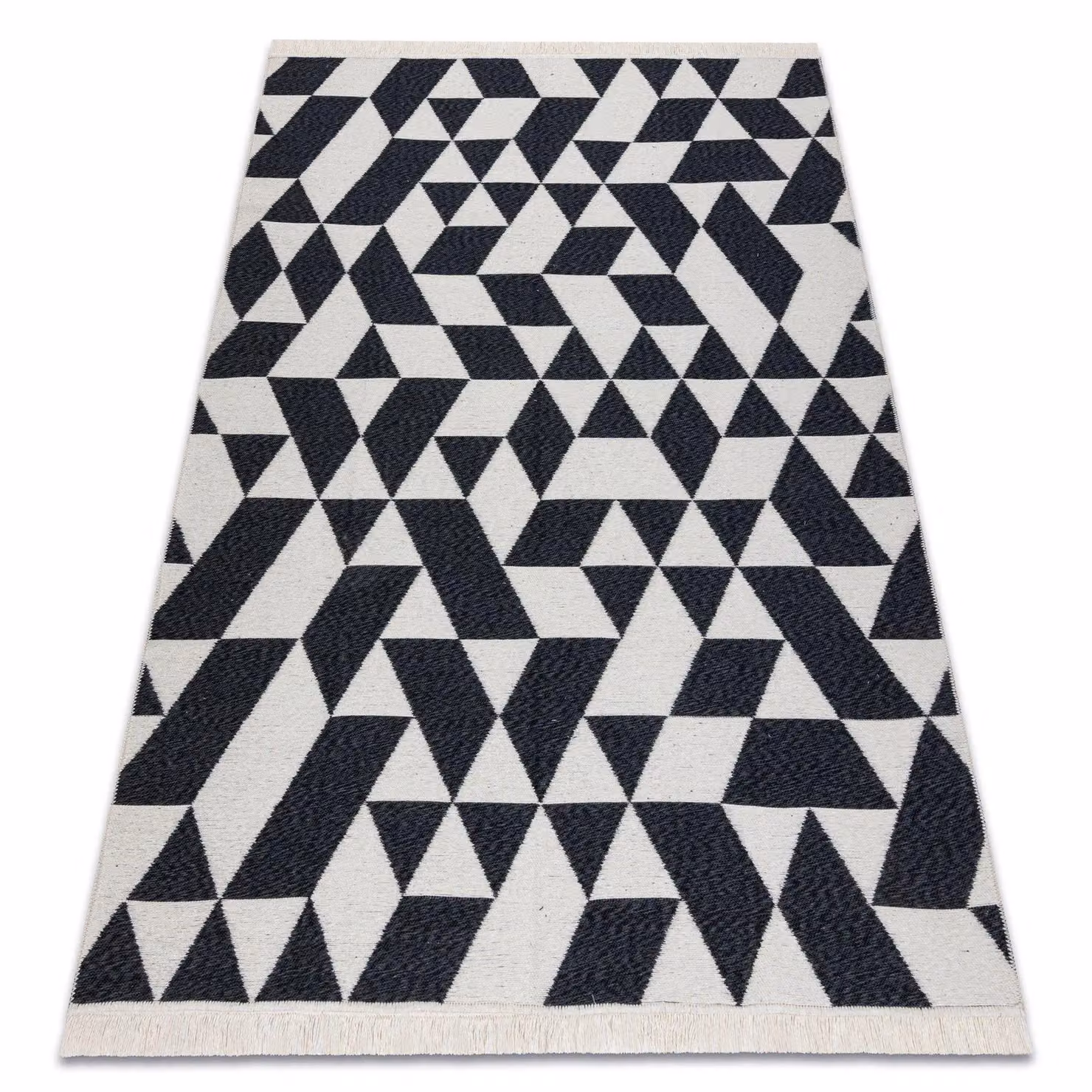 RugsX Twin Geometric Modern Rug in Black, W 80 cm x L 300 cm – 3