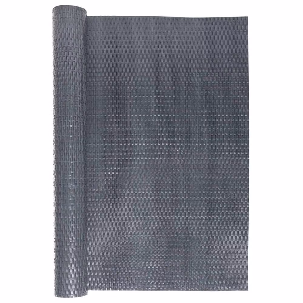 Berkfield Home Anthracite Poly Rattan Balcony Screen, W: 80 cm, H: 400 cm – 3