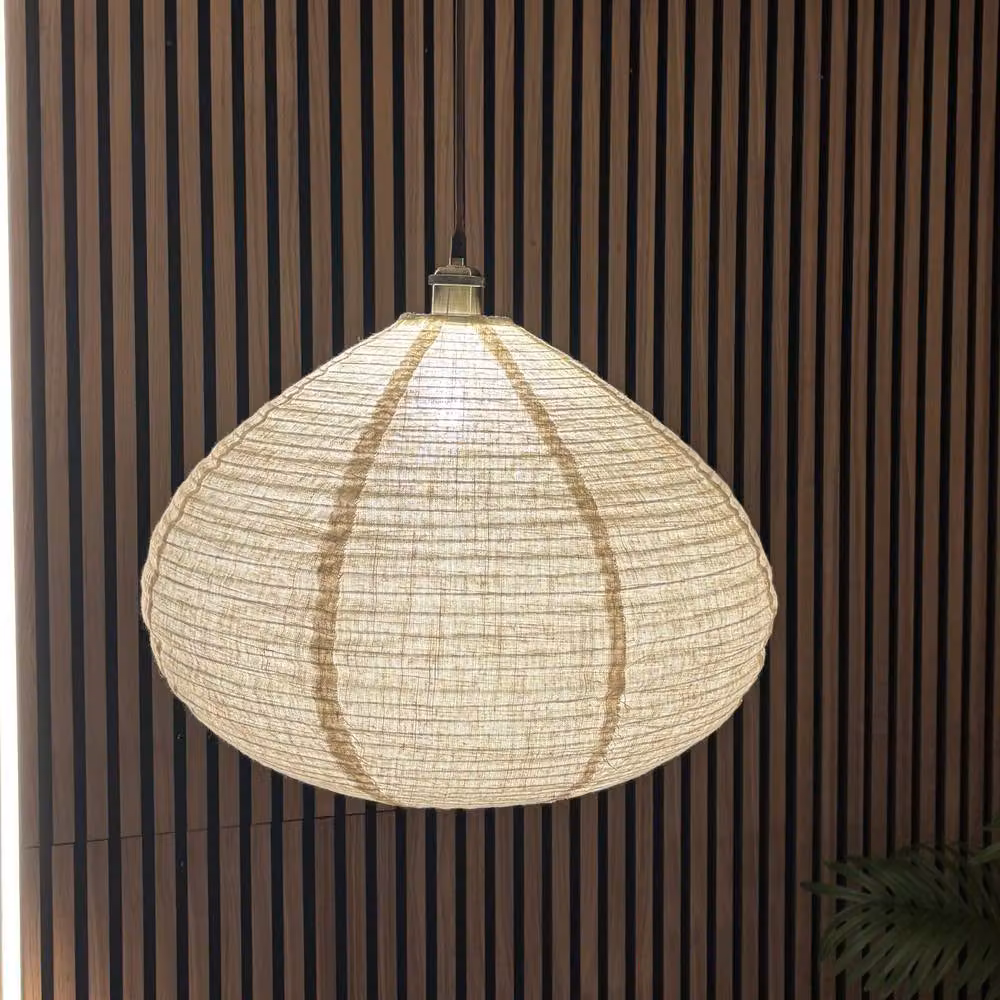 CGC Lighting Selma Handmade Linen Easy Fit Bell Shape Lampshade in Beige, W: 40 cm, D: 40 cm, H: 50 cm – 3
