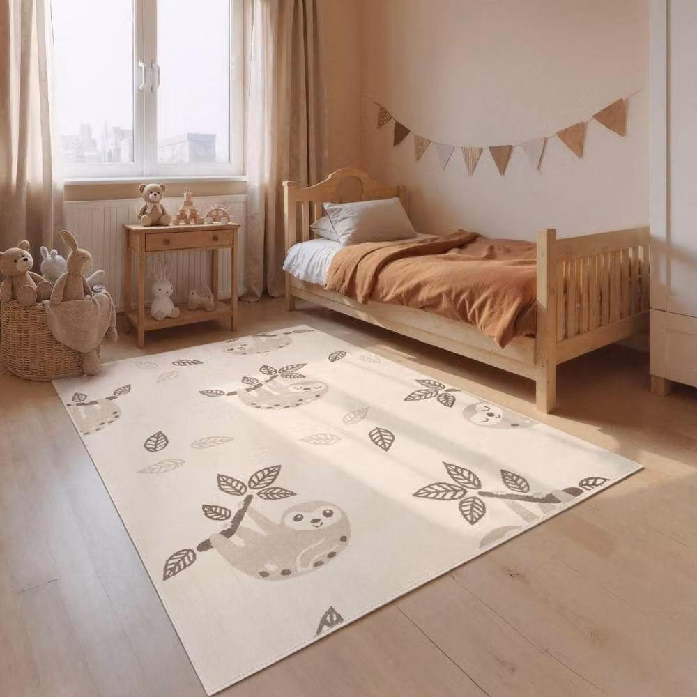 THE RUGS Adventures Kids Relaxio Cream Rectangular Bedroom Rug W: 160 cm, L: 235 cm – 3
