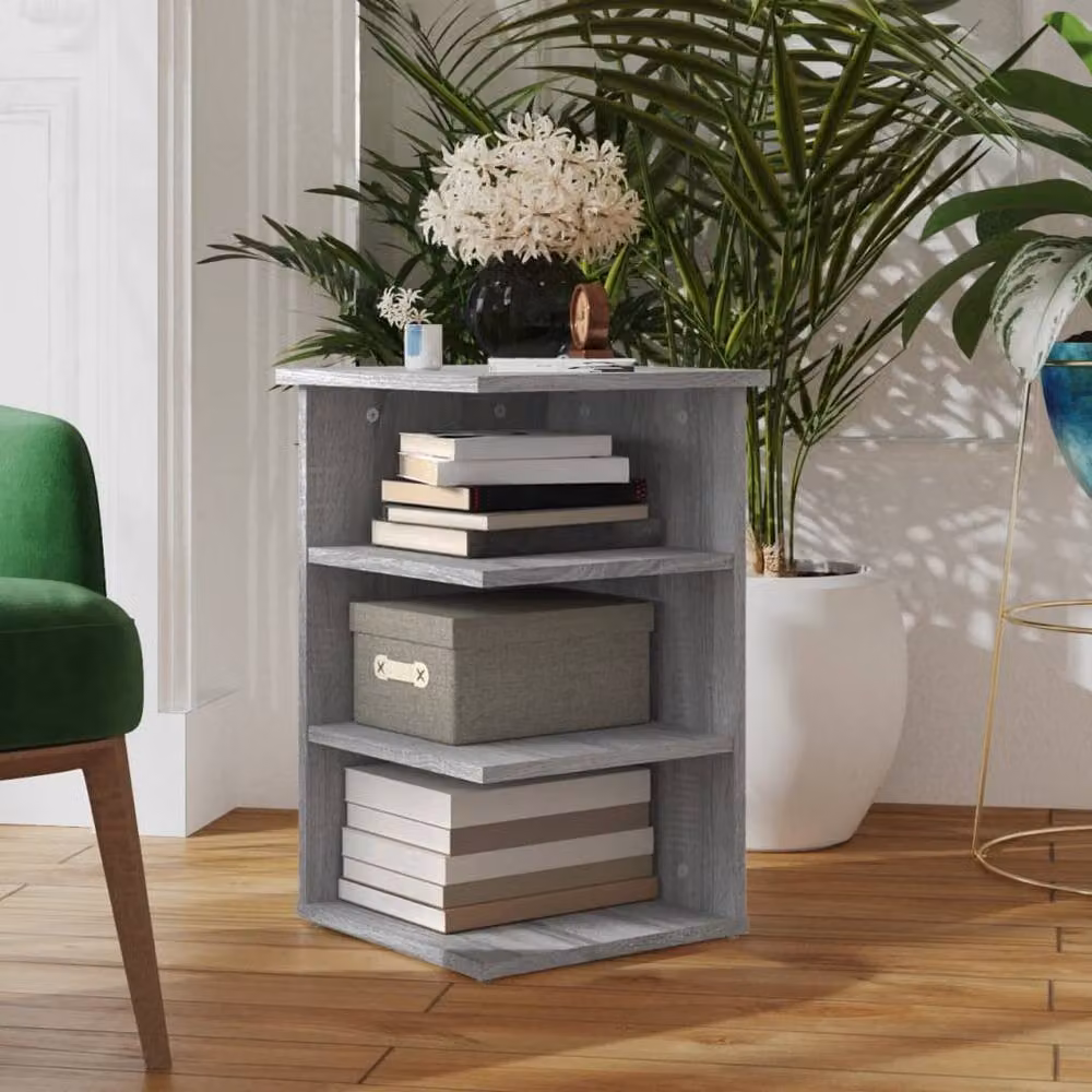 Berkfield Home Grey Sonoma Side Cabinet in Engineered Wood W/D/H: 35 x 35 x 55 cm – 2