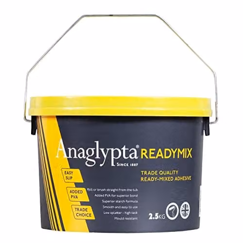 Anaglypta Ready Mixed Easy Paste Wallpaper Adhesive, 2.5kg Tub