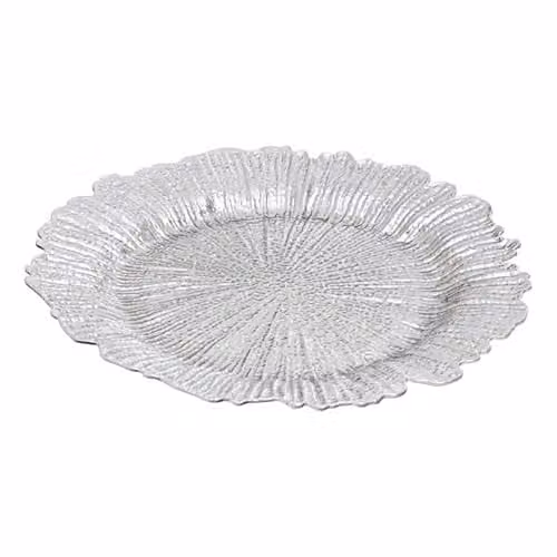 Orsina Silver Reef Melamine Charger Plate Set, 36 Pieces, W/D/H: 33 x 33 x 0.3 cm – 1