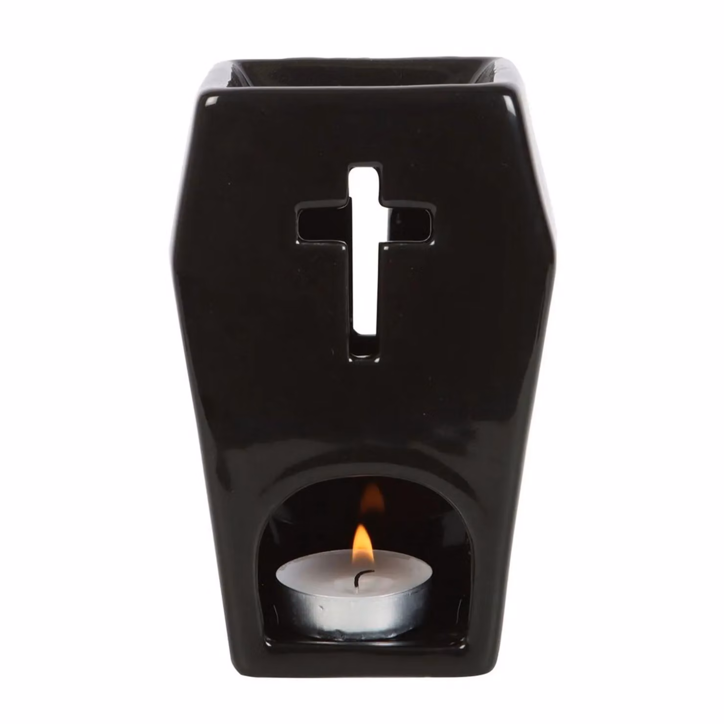 Something Different Coffin Oil Burner in Black – 2