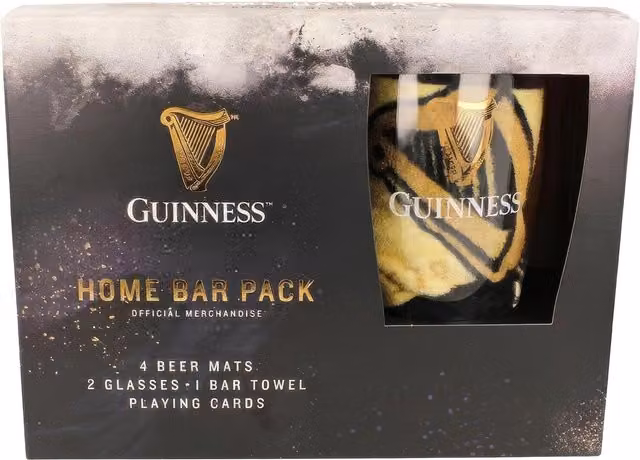 Guinness Beer Glass, Transparent/White, 0.8 l