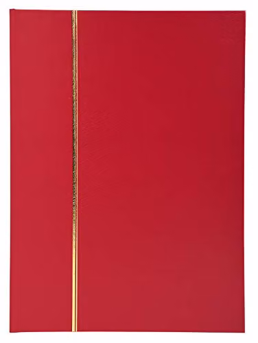 Exacompta Classic Stamp Album in Red Faux Leather with 48 Pages, W: 22.5 cm, H: 30.5 cm