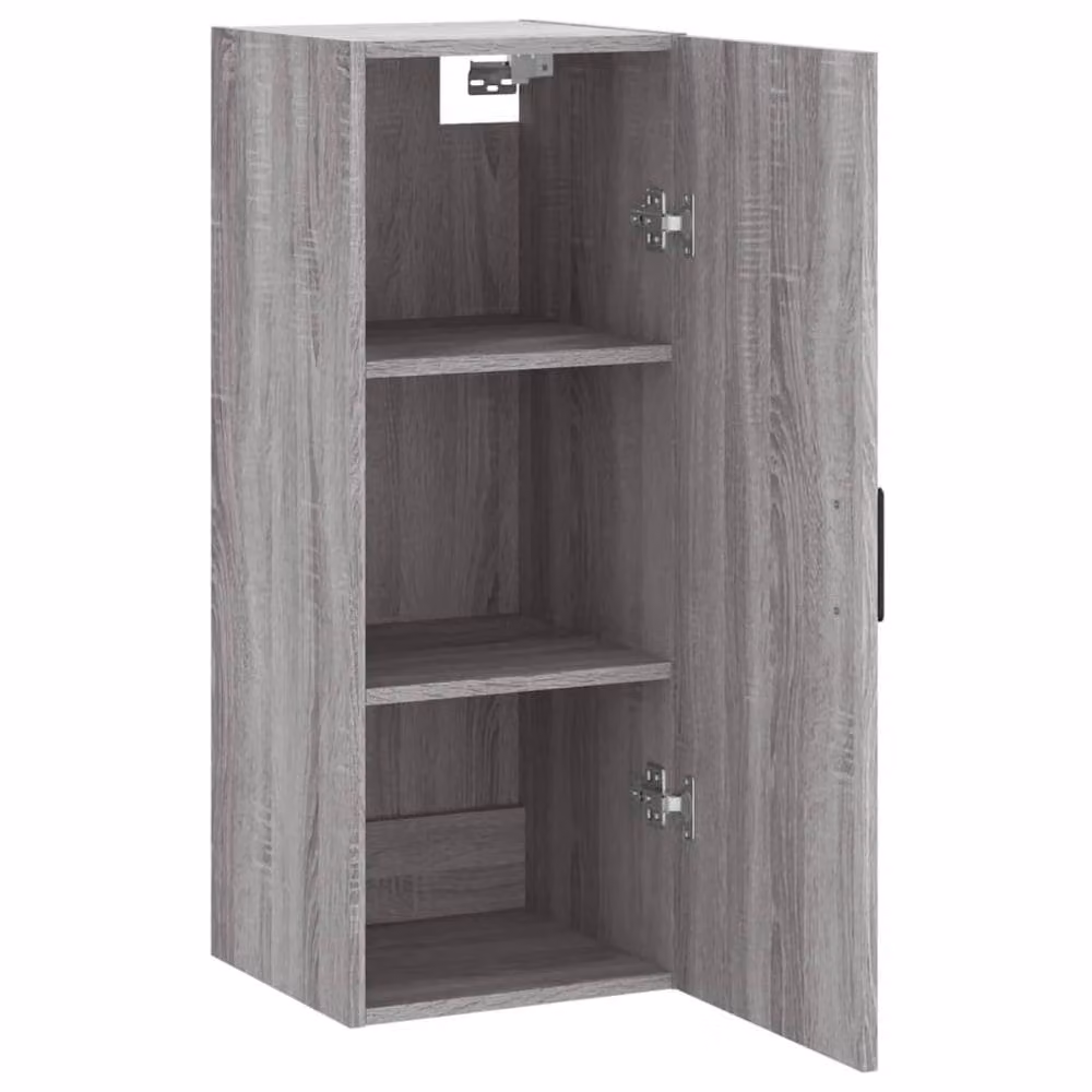 Berkfield Home Wall Mounted Cabinet in Grey Sonoma, W: 34.5 cm, D: 34 cm, H: 90 cm – 3