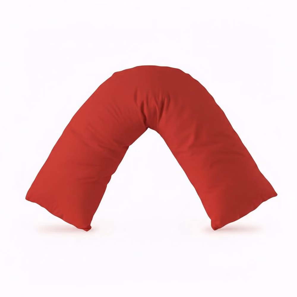 Snug City V Shape Maternity Pillowcase in Red Polycotton – 2