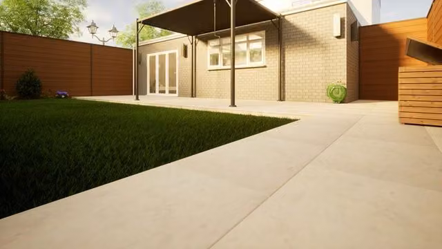 PBSL Group Jura Grey Porcelain Paving Field Tiles, Pack of 2, W: 900 mm, D: 600 mm, H: 20 mm