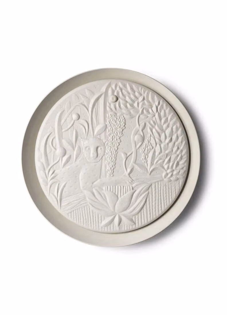 Lladró Jungle White Ceramic Wall Light