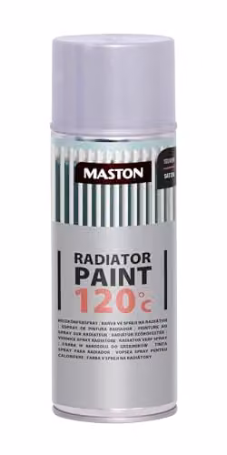 Maston Silver Satin Radiator Spray Paint for Metal, 400 ml