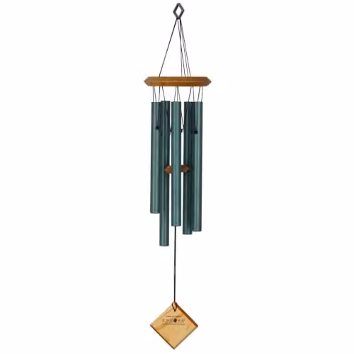 Woodstock Chimes Chimes of Polaris Wind Chime, Green, W/D/H: 10.16 x 10.16 x 56.0 cm