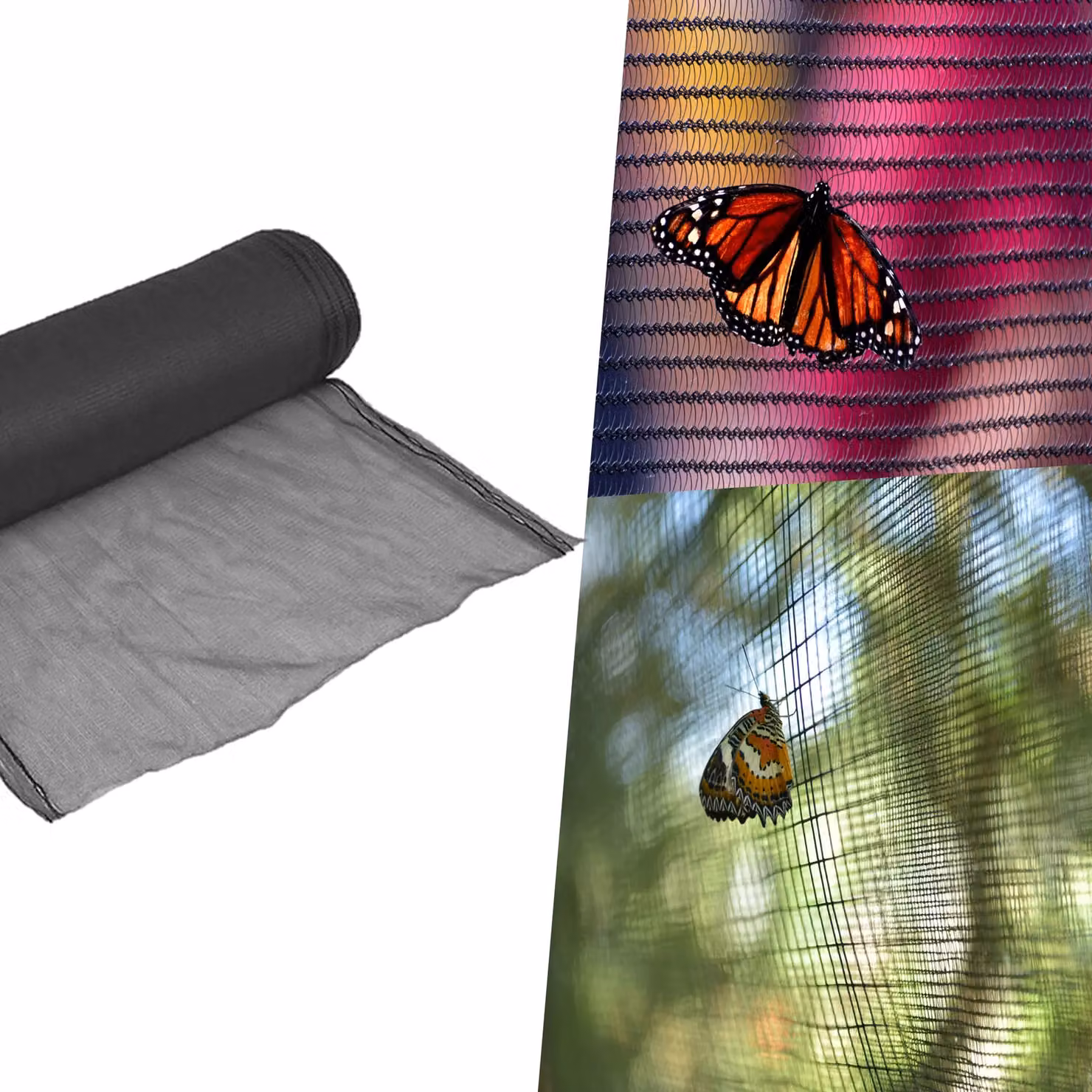 Pegdev Black Butterfly Netting UV Stabilised Mesh for Protecting Vegetables and Plants, 5m – 3